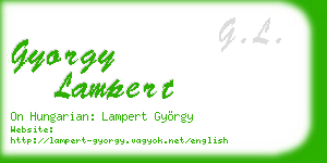 gyorgy lampert business card