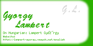 gyorgy lampert business card